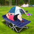 thumbnail image 6 of Slsy Folding Camping Cots with 2 Sided Mattress & Carry Bag, 75"*28" Extra Wide Folding Cot, Sleeping Cot, Tent Cot, Supports up to 880 lbs, 6 of 10