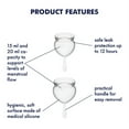 thumbnail image 2 of Satisfyer Feel Good Menstrual Cup - Reusable Period Cup with Removal Stem - Soft, Flexible Body-Safe Silicone, Easy Insertion & Removal - Includes 2 Cup Sizes for All Flows (White), 2 of 7