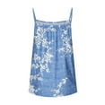 thumbnail image 5 of USSUMA Plus Womens Tops Dressy Casual spaghetti Strap Cami Crewneck Women's Tunics Floral Print Tank Basic Tee T Shirts for Women Sleeveless Summer Blouses Trendy, 5 of 8