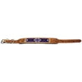 thumbnail image 3 of Large 21''- 25'' Padded Leather Dog Collar Beaded Floral Hand Tooled 60178, 3 of 3