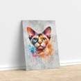 thumbnail image 3 of Watercolor Drip Devon Rex Pop Art Colorful Portrait Artwork Vertical Matte Canvas Poster Cat Lover Kitten Owner Gifts Wall Art Home Decor - 01009, 3 of 5