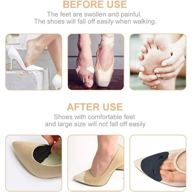 4 Pairs Toe Filler Inserts Reusable Shoe Filler Inserts for Too