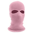 thumbnail image 2 of Qcmgmg Balaclava Face Mask 2-Hole for Cold Weather, Winter Ski Mask for Men and Women Thermal Cycling Mask Pink, 2 of 9