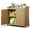 Natural, variant on Lofka Small Outdoor Storage Cabinet, Potting Benches with Outdoor Plant Stand,Wood,Gray(Gabinete de almacenamiento)