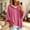 Pink, variant on Pullover Sweaters for Women Hooded Side Slit Ribbed 3/4 Batwing Sleeve Sweaters Soft Ribbed Knitted Drawstring Sweatshirts Trendy Sweatshirts Daily Office Work Travel Outfits, Brown L