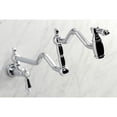 thumbnail image 4 of Kingston Brass KS2101BAL Heirloom Wall Mount Pot Filler, Polished Chrome, 4 of 5