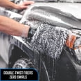 thumbnail image 3 of The Rag Company - The Cyclone Ultra - Car Wash Mitts - 8in x 9in Blue + Black (2 Pack), 3 of 10