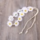 thumbnail image 5 of Diadema de flores de margaritas, corona de girasol boho, corona de flores para el cabello (blanca), 5 of 5