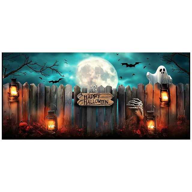 SgJHXb Halloween Garage Banners Exquisite Craftsmanship And Colors Create A Great Holiday For An Unparalleled Joyous Experience002!