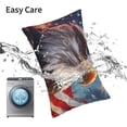 thumbnail image 6 of Rateoe Bald Eagle Pilot Pattern Decorative Pillow Case,Throw Pillow Covers,Plush Pillow Cover,Soft Pillow Case,Velvet Pillow Case-14"x20", 6 of 6