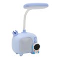 thumbnail image 4 of Linda lámpara de escritorio LED de 360 grados de flexión USB recargable ciclo de luz suave lámpara de escritorio lámpara de noche para dormitorio hogar azul, 4 of 5