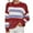 Red, variant on LYXSSBYX Women Fall Sweaters Dress for Women 2022 Hot Sale Clearance Women's Fashion Casual Round Neck Striped Long Sleeve Pullover Sweater