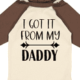 thumbnail image 4 of Inktastic I Got It from My Daddy Boys or Girls Long Sleeve Baby Bodysuit, 4 of 5