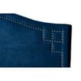 thumbnail image 3 of Baxton Studio Aubrey Velvet and Wood King Headboard in Royal Blue, 3 of 7