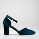 thumbnail image 1 of Gisele - Tacones altos de terciopelo azul verdoso turquesa 7.5, 1 of 6