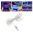 thumbnail image 4 of Lámpara de tirarere LED USB 5M USB 3.0 color súper brilnte Luz diurna inteligente con telemando Cinta de lámpara para iluminación de sesgo en shamjiam lámpara de tira, 4 of 9