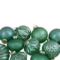 thumbnail image 2 of Northlight Finial and Glass Ball Christmas Ornaments - 3.25" - Green - Set of 12, 2 of 4