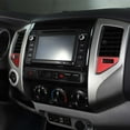 thumbnail image 3 of TINKI Central Control Panel Air Conditioning Outlet Vent Dial Wheel Covers Sequins Fit For Toyota Tacoma 2011 2012 2013 2014, 3 of 13