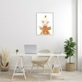 thumbnail image 2 of Stupell Industries Farm Animals Stacked Cute Illustration Cow Hen Pig Framed Wall Art, 24 x 30, Design by White Ladder, 2 of 5
