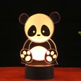thumbnail image 1 of Lámpara Luz LED de noche con diseño de Panda 3D para niños Ehuebsd lámpara de mesa colorida con Control táctil Animal de dibujos animados iluminación de cabecera para, 1 of 8