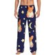 thumbnail image 1 of Fotbe Corgi Lying With Moons And Stars Pantalones de Pijama para Hombre, Pantalones de Dormir, Pantalones de Casa con Cintura Ajustable y Bolsillos-XX-Large, 1 of 6