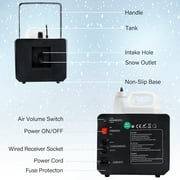 TCFUNDY 1500W Snow Machine High Output Snowflake Maker w/ Wireless Remote Stage Atmospheric Effect