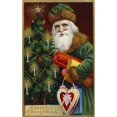 thumbnail image 2 of A Merry Christmas: Santa & Christmas Card, Nostalgia card Poster Print (24 x 36), 2 of 4