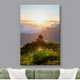 thumbnail image 3 of wall26 Canvas Print Wall Art Scenic Rocks in Cloudy Mountain Valley Sunset Nature Wilderness Photography Realism Decorative Yoga Multicolor Relax/Calm Zen for Living Room, Bedroom, Office - 12"x, 3 of 5
