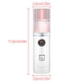thumbnail image 3 of fashionhome Handheld Face Humidifier 30ml Capacity USB Facial Steamer Spray Water Mist Diffuser, Pink, 3 of 7