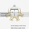 thumbnail image 2 of Golden Tribal Ingara Septum Clicker, 2 of 3