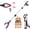 60"pink, variant on 75/60/48 Inch Extra Long Grabber Reacher Tool, Easy Foldable Reacher Grabber, Dual Magnetic Tip Pickup Tool Trash Picker, Strong Grip Aid for Upper Shelves, Elderly, Surgery Recovery Must Have