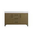 thumbnail image 5 of Elegant Kitchen and Bath 54 inch Double Bathroom Vanity In Chestnut Brown, 5 of 10