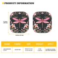 thumbnail image 5 of Yuyamidu Pink Dragonfly Car Window Sun Shades Lily Car Sunshades for Windshield 2pcs Foldable Automotive Windshield Cover Accessories for Van Sedan Truck Keep Your Vehicle Cool, 5 of 5