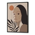 thumbnail image 3 of Designart 'Retro Minimal Portrait of Young Girl' Modern Framed Canvas Wall Art Print, 3 of 5