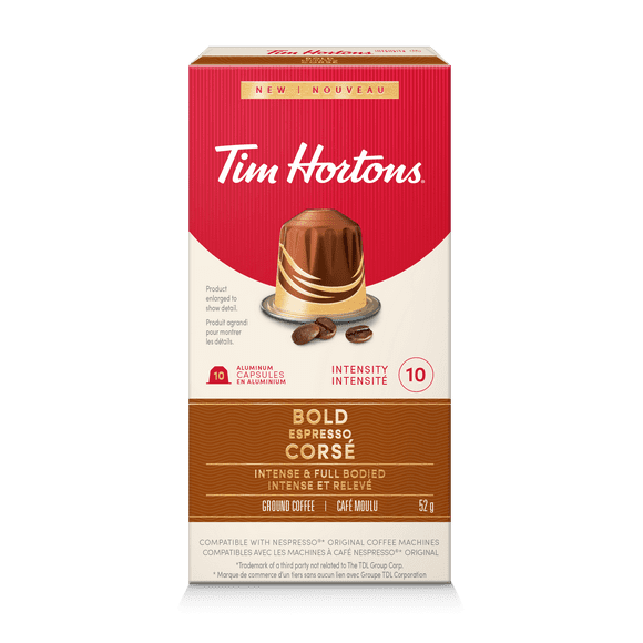 TIM HORTONS Nespresso Compatible capsules - BOLD, TIM HORTONS TH NCC BOLD