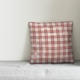 thumbnail image 3 of Creative Products Distressed Red Plaid 18x18 Spun Poly Pillow, 3 of 3