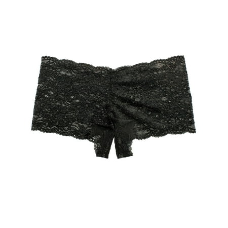 Womens Panties Small to Plus Size Open Peek-a-Boo Lace Boyshort Lingerie