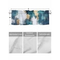 thumbnail image 4 of Valances for Windows Abstract Graffiti Art Rod Pocket Cafe Window Treatments Valance Curtains for Kitchen Bathroom Laundry Basement Windows 42"x18", 4 of 9