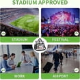 thumbnail image 5 of Heavy Duty Stadium Approved Clear Shoulder Tote Bag, Large Transparent Travel Storage Bag for Sports Events, Office Work & Daily School Use, Black, 5 of 8