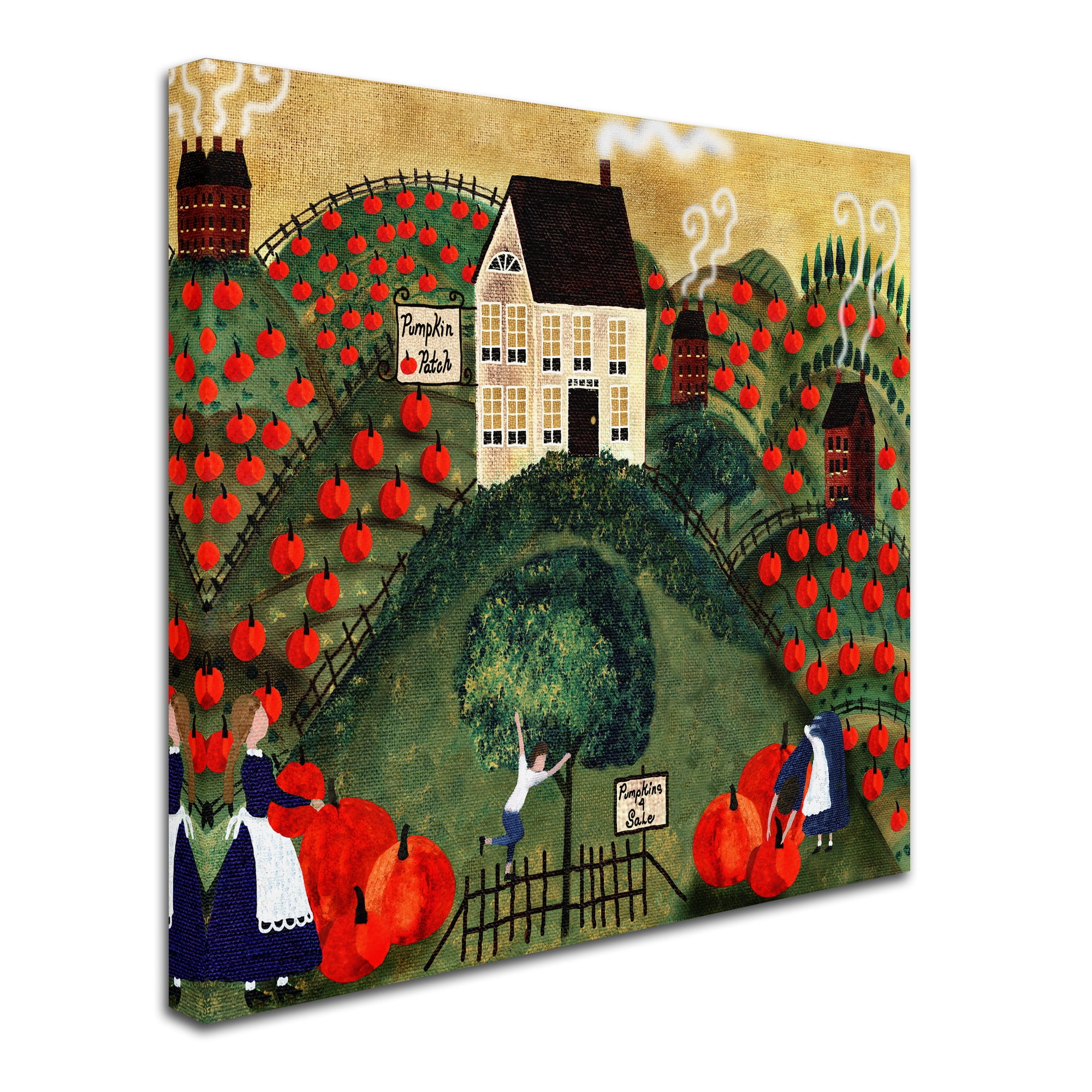 Trademark Fine Art 'Pumpkin Hill Farm' Canvas Art by Cheryl Bartley
