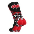 thumbnail image 2 of Wisconsin Badgers Woodland Camo Crew Socks (Black/Cardinal, Small), 2 of 2