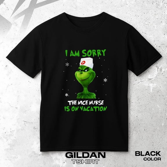 Grouch Nice Nurse T-shirt with Funny Vacation Quote Holiday Humor Graphic, up to size 5XL.