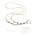 thumbnail image 2 of Eoperou Colorful Wooden Beaded Teacher Lanyard: ID Holder Retractable Badge Reel Keys Eyeglass Chains, 2 of 8