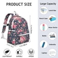 thumbnail image 6 of Pioneer Flower Backpack for School,Cute School Bag,Schoolbag with Adjustable Shoulder Straps & Padded Back,13.4"x11"x4.7", 6 of 6