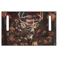 thumbnail image 2 of XYZCANDO Buck Deer American Flag 2-Seat Golf Cart Seat Cover - Terry Cloth Non-Slip Protector With 4 Pockets Universal Fit, 2 of 8