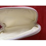 Nordstrom Beauty Makeup Cosmetic PVC Beige Bag Toiletry Travel Case Dopp Kit