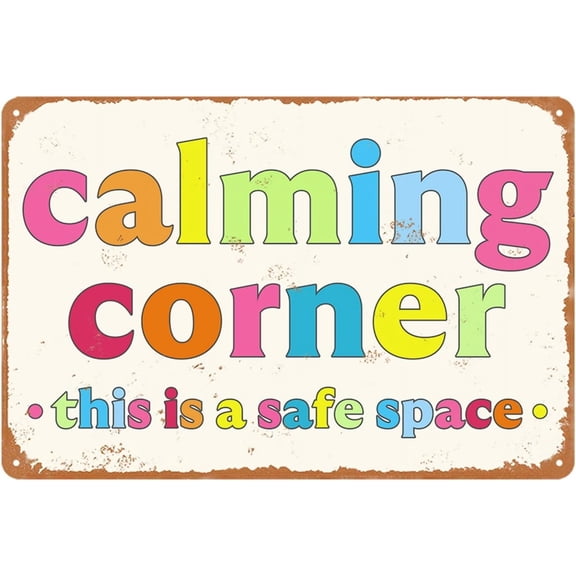 Funny Calming Corner Sign School Classroom Decor Calming Corner This Is A Safe Space Signs Classroom Decorations Classroom Calm Reading Corner Sign For Home Office Study Room Wall Decor