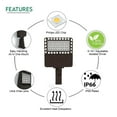 thumbnail image 3 of 100W-150W-200W Adjustable LED Shoebox Light for Parking Lots | 30,000 Lumens | 4000K-5700K CCT Options | Without Photocell, 3 of 3
