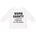 thumbnail image 3 of Inktastic Womb County I just Did 9 Months on the Inside Boys or Girls Long Sleeve Toddler T-Shirt, 3 of 5