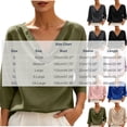 thumbnail image 4 of VBVC Women's Cowl Neck 3/4 Sleeve Blouse,Ladies Loose Fit Casual Tunic Tops,Elegant Work Office Shirts for Women,Khaki,S-2XL, 4 of 10